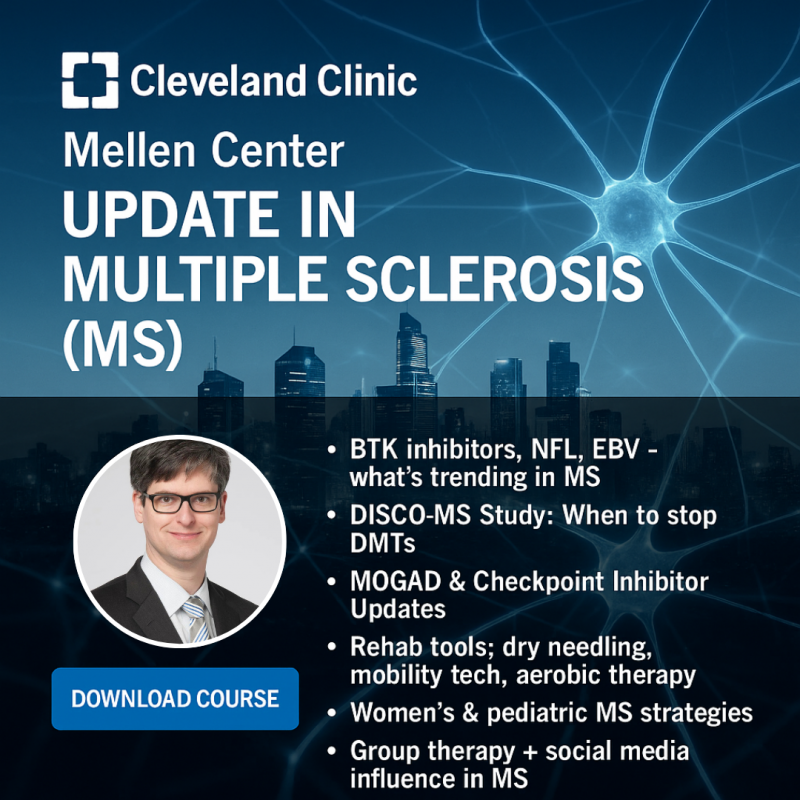 Cleveland Clinic Mellen Center Update in Multiple Sclerosis